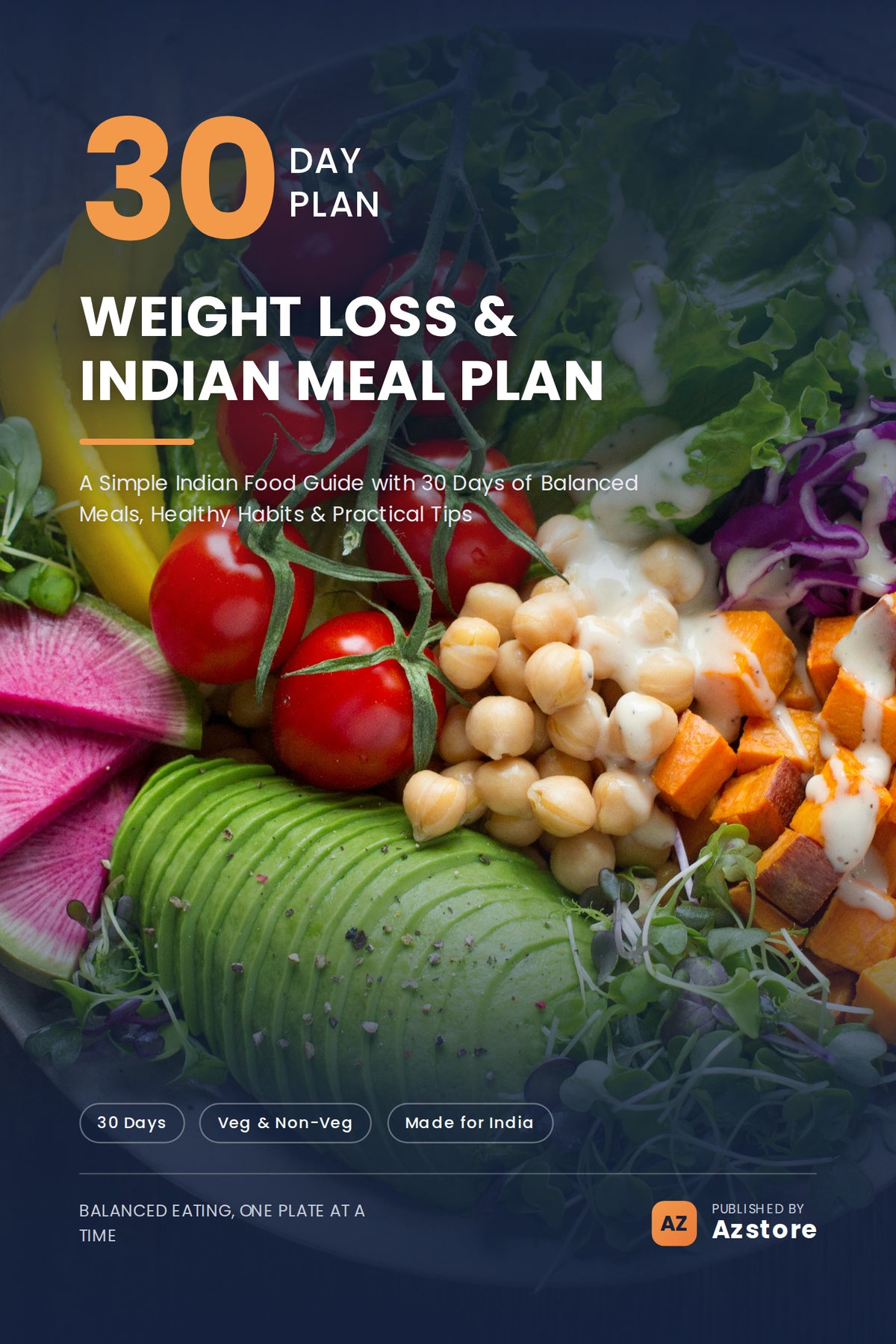 30-Day Weight Loss & Indian Meal Plan — A Simple Indian Food Guide (Digital eBook)